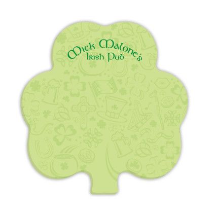 Custom 3"x3" Lightbulb Sticky Notes-25 Sheet-4 Color FREE - Shamrock