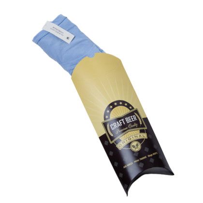 Custom Full Color Pillow Box - 12" x 5.25" x 2.5" - In use Custom Full Color Pillow Box - 12" x 5.25" x 2.5" - In use