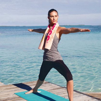 Custom Towel Specialties ColorFusion Workout Towel - Lifestyle View