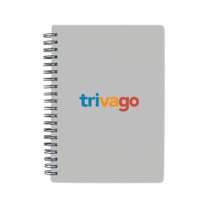 Custom Sweda Translucent Notebook - Silver