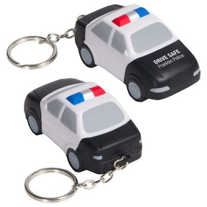 Custom Police Car Stress Reliever Key Chain
