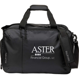 Custom elleven Zenith Recycled 18" Laptop Duffle Bag - Black 