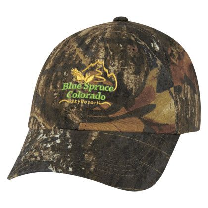 Custom Embroidered Camouflage Cap-Hunter's Hideaway - Mossy oak