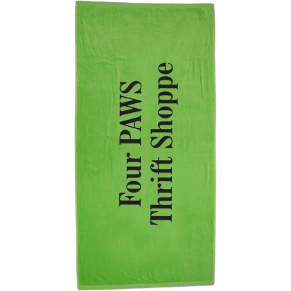 Custom Towel Specialties Fiji Standard Weight Beach Towel - Lime Custom Towel Specialties Fiji Standard Weight Beach Towel - Lime