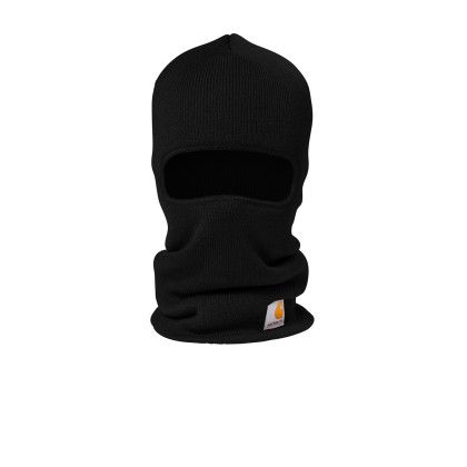 Custom Carhartt Knit Insulated Face Mask - Black front Custom Carhartt Knit Insulated Face Mask - Black front