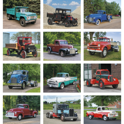 Custom Economy Appointment Calendar - Treasured Trucks - Stapled 
