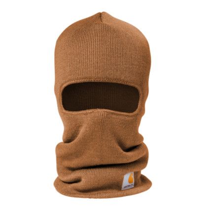 Custom Carhartt Knit Insulated Face Mask - Carhartt Brown Custom Carhartt Knit Insulated Face Mask - Carhartt Brown