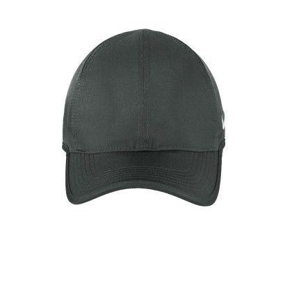 Custom Nike Dri-FIT Featherlight Performance Cap - Anthracite Front view Custom Nike Dri-FIT Featherlight Performance Cap - Anthracite Front view