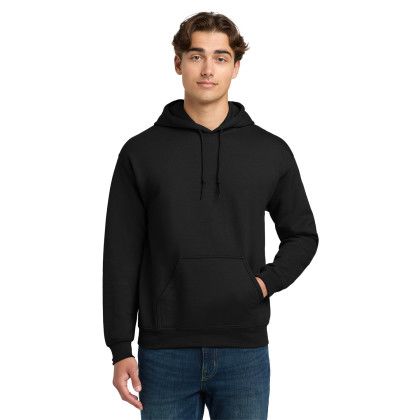 Custom Gildan DryBlend Pullover Hooded Sweatshirt - Black Front view