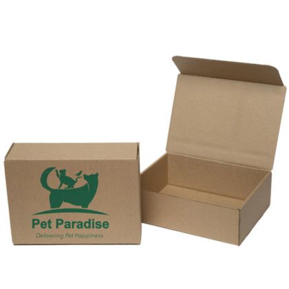 Custom One Color Natural Display Mailer Box w/Outside Imprint - 12" x 9" x 4" Custom One Color Natural Display Mailer Box w/Outside Imprint - 12" x 9" x 4"