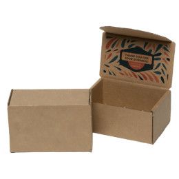 Custom Full Color Natural Display Mailer Box Lid Inside - 6" x 4" x 3"