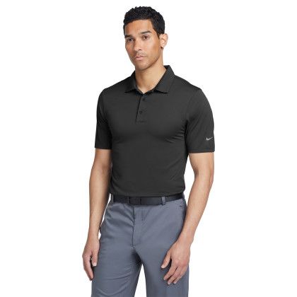 Custom Nike Dri-FIT Legacy Polo Shirt - Black Front view Custom Nike Dri-FIT Legacy Polo Shirt - Black Front view