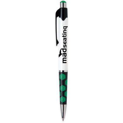 Custom Mardi Gras Hex Pen - Dark green