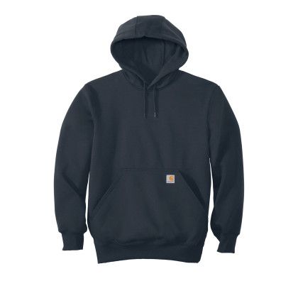 Custom Carhartt Rain Defender Paxton Heavyweight Hooded Sweatshirt - Navy
