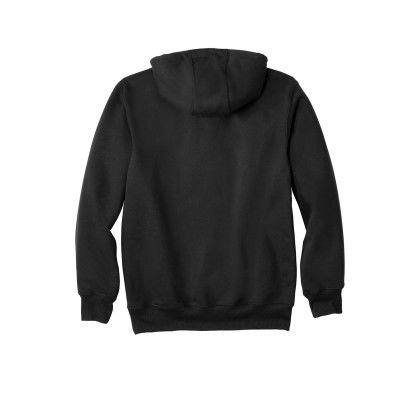 Custom Carhartt Rain Defender Paxton Heavyweight Hooded Sweatshirt - Black Back View