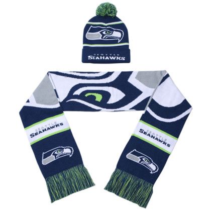 Custom Set of Pom Pom Knitted Cuffed Beanie & Woven Scarf w/ Tassel Custom Set of Pom Pom Knitted Cuffed Beanie & Woven Scarf w/ Tassel