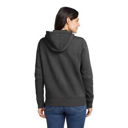 Custom Carhartt Women's Clarksburg Full-Zip Hoodie - Carbon Heather Back View 