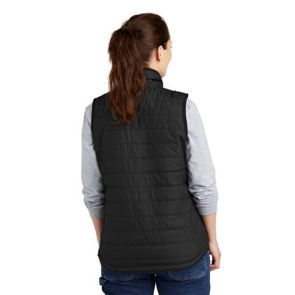 Custom Carhartt Women's Gilliam Vest - Black Back View 