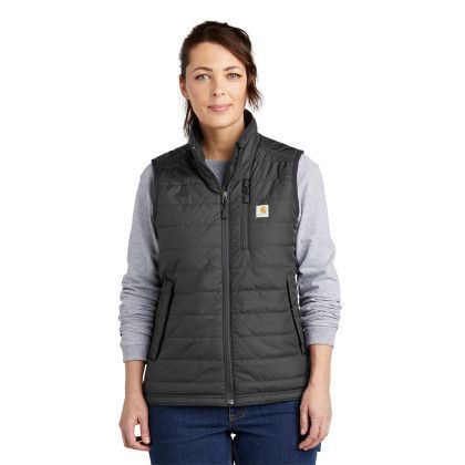 Custom Carhartt Women's Gilliam Vest - Shadow Heather Front View 
