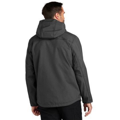 Custom Carhartt Storm Defender Shoreline Jacket - Shadow Heather Back View 