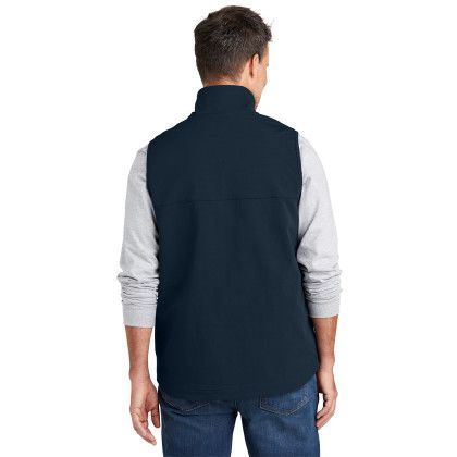 Custom Carhartt Super Dux Soft Shell Vest - Navy Back View 