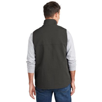 Custom Carhartt Super Dux Soft Shell Vest - Gravel Grey Back View 
