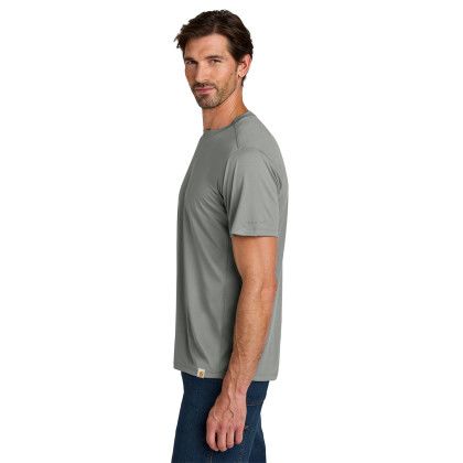 Custom Carhartt Force Sun Defender Short Sleeve T-Shirt - Asphalt Grey Side view