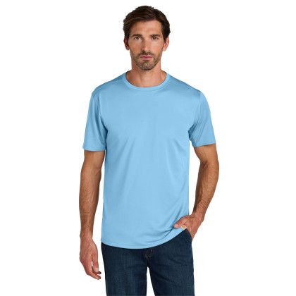 Custom Carhartt Force Sun Defender Short Sleeve T-Shirt - Fresh Water Blue Front view