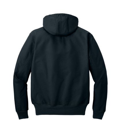 Custom Carhartt Thermal-Lined Duck Active Jacket - Dark Navy Back view