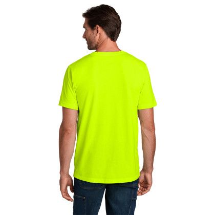 Custom Carhartt Short Sleeve T-Shirt - Brite Lime Back View 