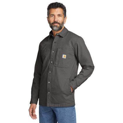 Custom Carhartt Rugged Flex Fleece-Lined Shirt Jac - Shadow Side View 