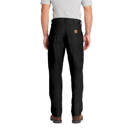 Custom Carhartt Canvas Work Dungaree - Black Back view