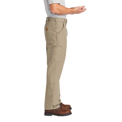 Custom Carhartt Canvas Work Dungaree - Tan Side view