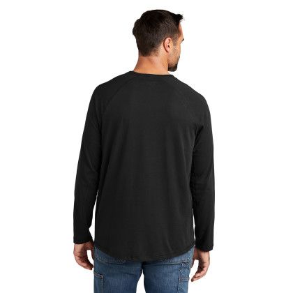 Custom Carhartt Force Long Sleeve Pocket T-Shirt - Black Back view Custom Carhartt Force Long Sleeve Pocket T-Shirt - Black Back view