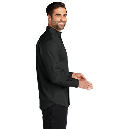 Custom Carhartt Rugged Professional Series Long Sleeve Shirt - Black Side view