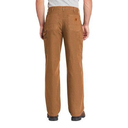 Custom Carhartt Washed-Duck Work Dungaree - Carhartt Brown Back view