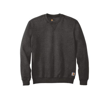 Custom Carhartt Midweight Crewneck Sweatshirt - Carbon heather Front view