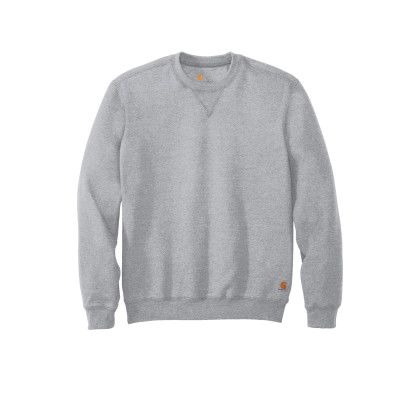 Custom Carhartt Midweight Crewneck Sweatshirt - Heather Front view