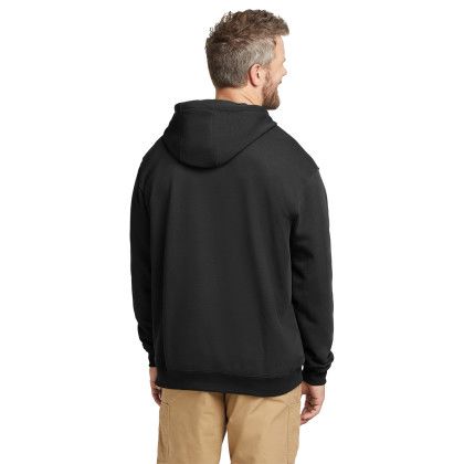 Custom Carhartt Midweight Hooded Sweatshirt - Black Back view Custom Carhartt Midweight Hooded Sweatshirt - Black Back view