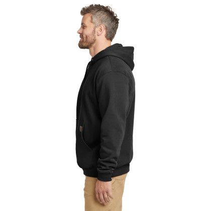 Custom Carhartt Midweight Hooded Sweatshirt - Black Side view Custom Carhartt Midweight Hooded Sweatshirt - Black Side view