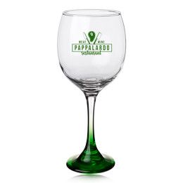Custom 20.5 oz Premiere Wine Glasses - Green 
