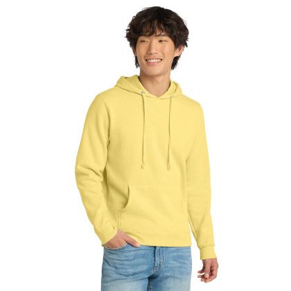 Custom District V.I.T. Fleece Hoodie - LIght Yellow Front view Custom District V.I.T. Fleece Hoodie - LIght Yellow Front view