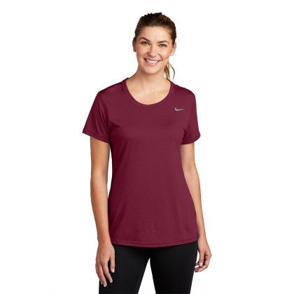 Custom Nike Women's Team RLegend Tee - Team Maroon Front view Custom Nike Women's Team RLegend Tee - Team Maroon Front view