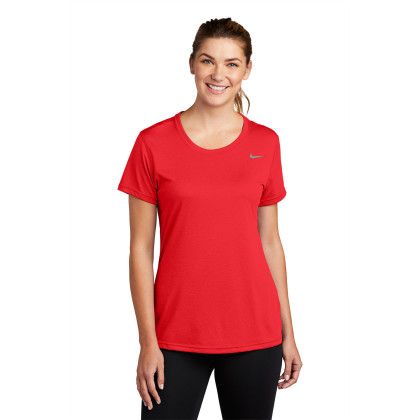 Custom Nike Women's Team RLegend Tee - University Red Front view Custom Nike Women's Team RLegend Tee - University Red Front view