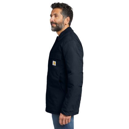 Custom Carhartt Duck Traditional Coat - Dark Navy Side view Custom Carhartt Duck Traditional Coat - Dark Navy Side view