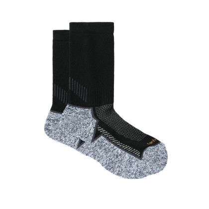 Custom Carhartt Force Midweight Crew Sock (3-Pack) - Black Side view Custom Carhartt Force Midweight Crew Sock (3-Pack) - Black Side view