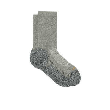 Custom Carhartt Force Midweight Crew Sock (3-Pack) - Charcoal Gray Side view Custom Carhartt Force Midweight Crew Sock (3-Pack) - Charcoal Gray Side view