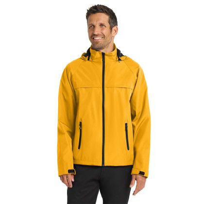 Custom Port Authority Torrent Waterproof Jacket - Slicker Yellow Front view