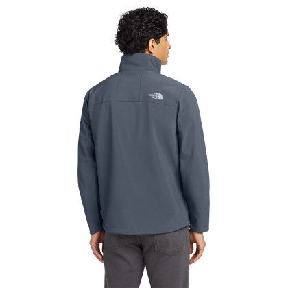 Custom The North Face Apex Barrier Soft Shell Jacket - Urban Navy Back view