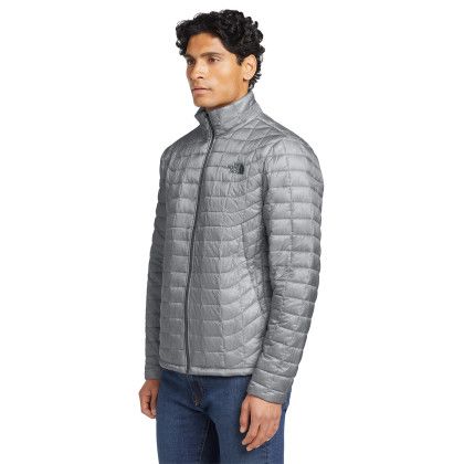 Custom The North Face ThermoBall Trekker Jacket - Mid Grey Side view Custom The North Face ThermoBall Trekker Jacket - Mid Grey Side view